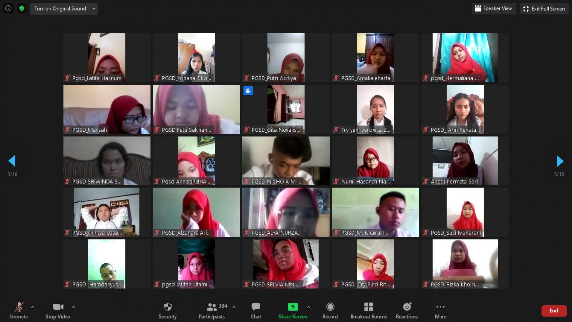 PAMB VIRTUAL TAHUN 2020 DI PGSD FIP UNIMED SUKSES DAN LANCAR